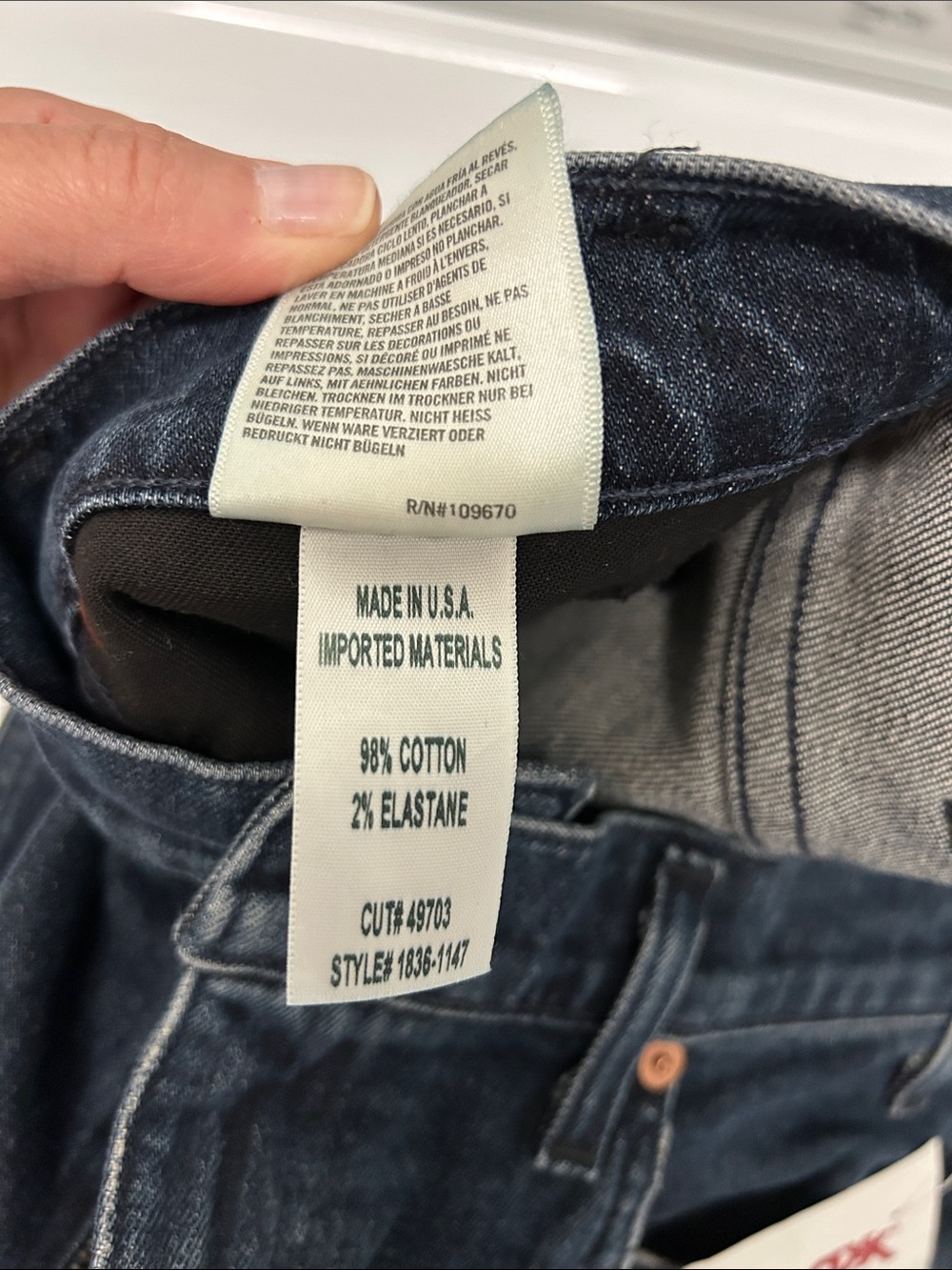 Hailey Flare Split hem dark wash jeans NWT - Picture 16 of 16